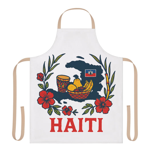 Apron, Haiti 5-Color Straps Kitchen Cooking Cover Gift Idea