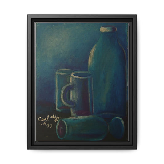 Canvas Wall Art Bottle and Glass