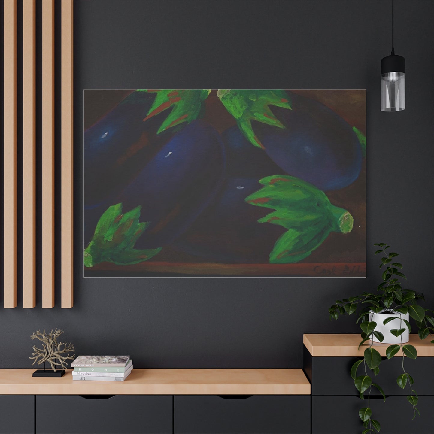 Canvas Print - Eggplant Design