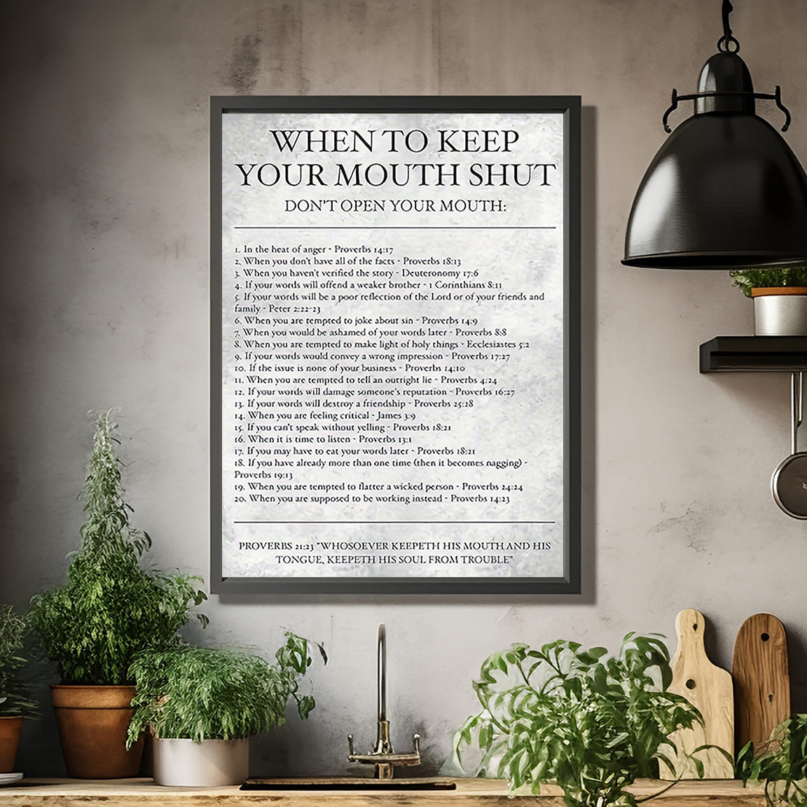 Proverbs 25:6-7 Inspirational Wall Art | 12x16" Frameless Metal Decorative Painting | Christian Religious Prayer Quote | Durable Iron Material | Spiritual Home Decor for Living Room & Bedroom | No Power Required | Elegant Min