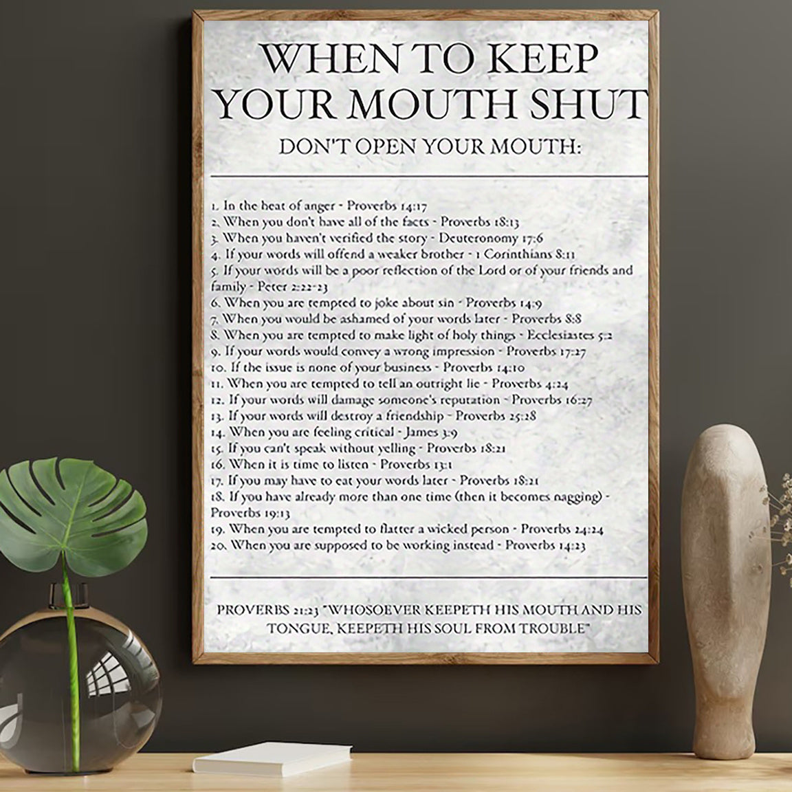 Proverbs 25:6-7 Inspirational Wall Art | 12x16" Frameless Metal Decorative Painting | Christian Religious Prayer Quote | Durable Iron Material | Spiritual Home Decor for Living Room & Bedroom | No Power Required | Elegant Min