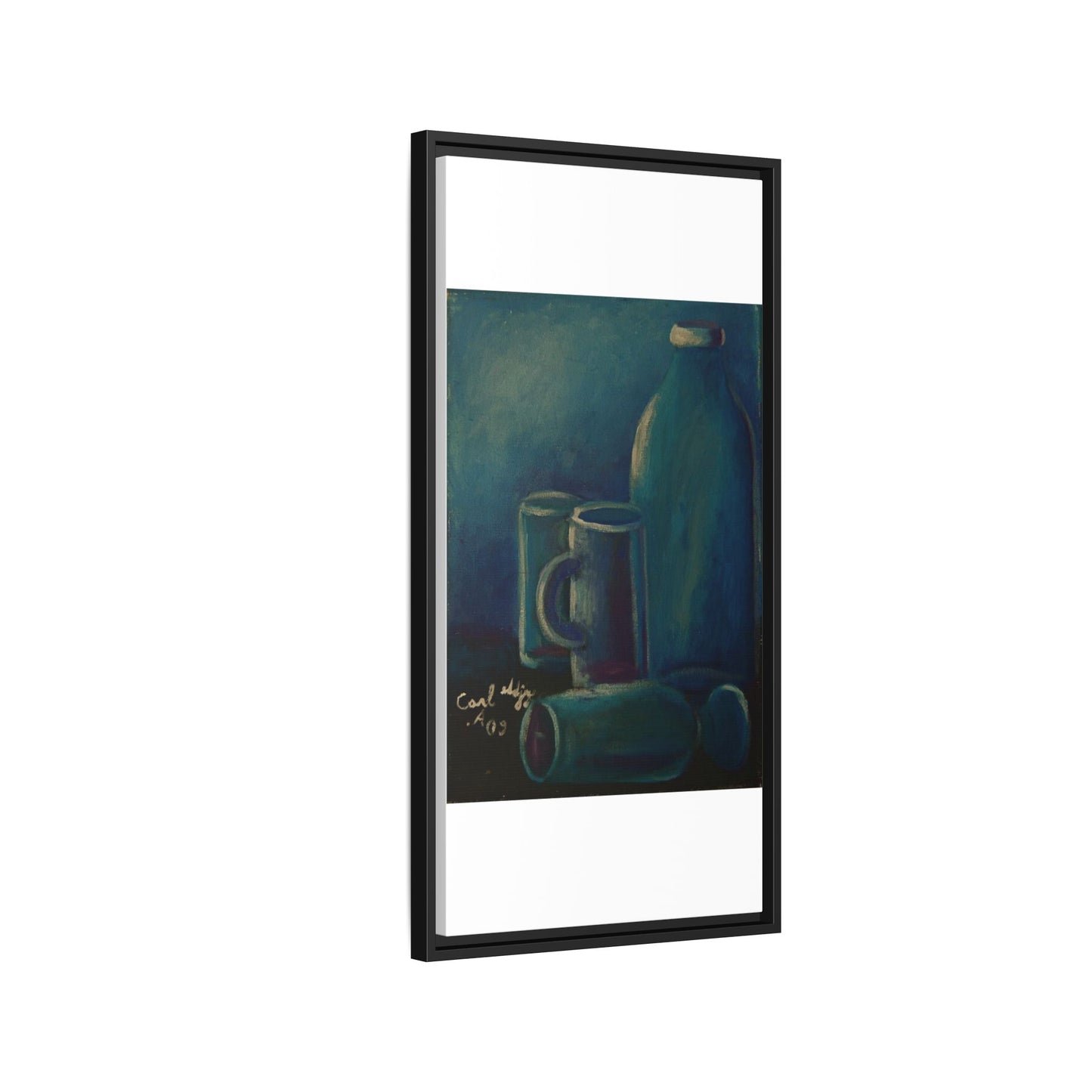 Canvas Wall Art Bottle and Glass