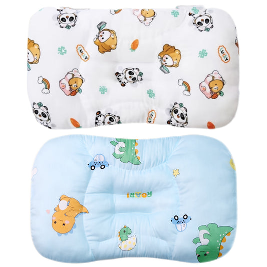🦖 Cute Dinosaur & Panda Kids' Pillow (19.7x11.8 in): A-Grade Safe, Soft & Breathable (Machine Washable)