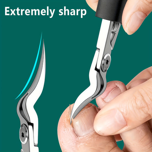 Professional Heavy-Duty Toenail Clippers for Thick & Ingrown Nails