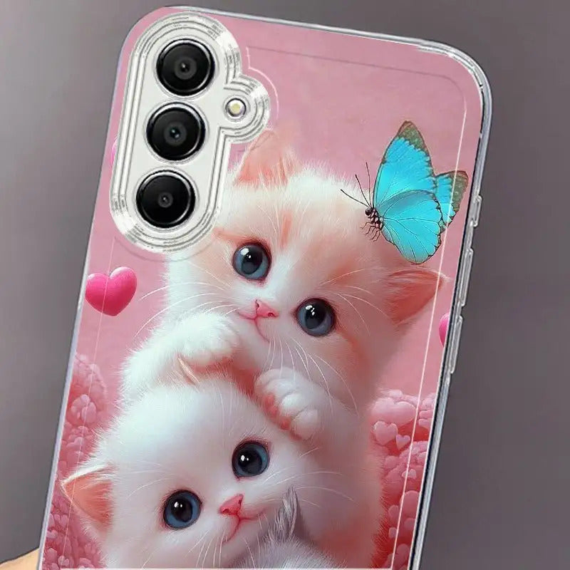 Cute Kittens Mobile Phone Case for Samsung Galaxy A/S Series