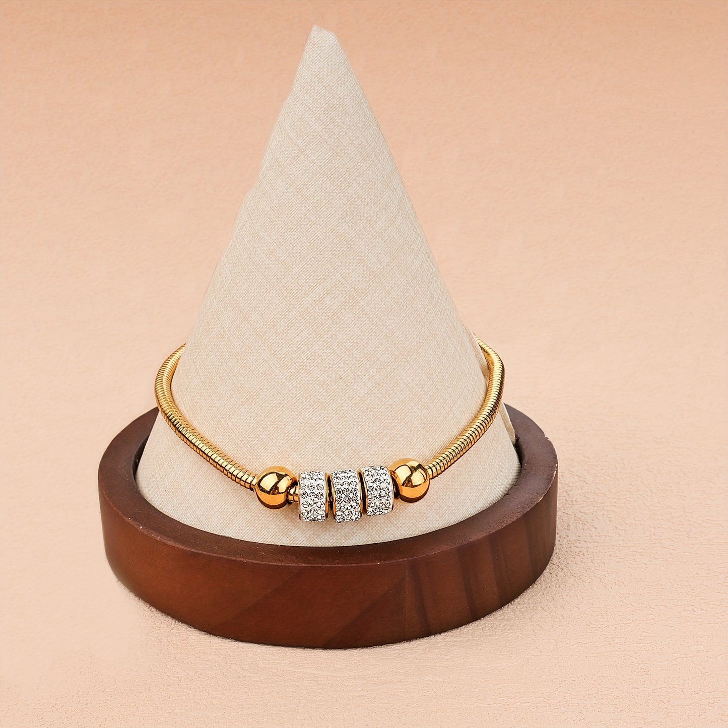 18K Gold Plated Stainless Steel Bracelet - Elegant Women's