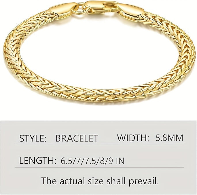 Title: 925 Sterling Silver Gold-Plated Twist Bracelet - 20g Unisex