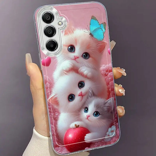Cute Kittens Mobile Phone Case for Samsung Galaxy A/S Series