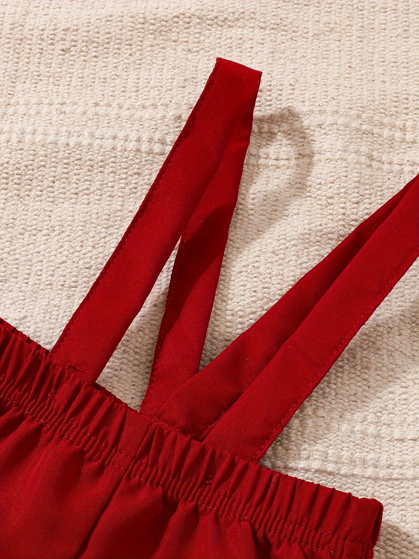 Baby Boy Dino Print Shirt & Suspender Shorts Set (2pc)