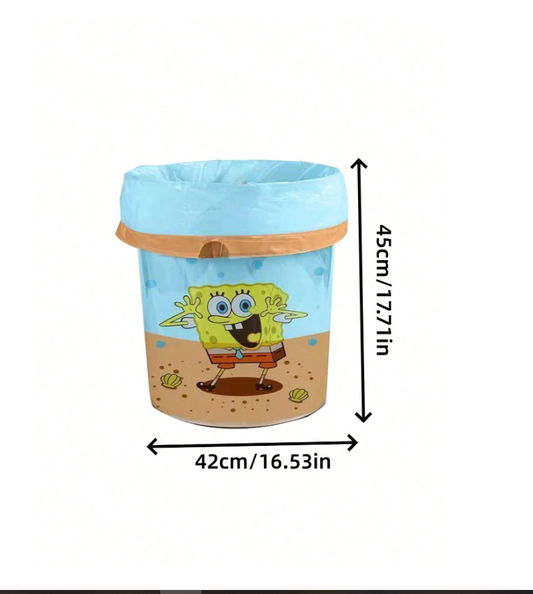 SpongeBob SquarePants Drawstring Trash Bags - 10, 50, or 100 Pack - Perfect for Home, Kitchen, and Restaurants!