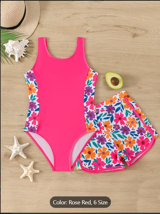 Girls' Fashion Swimsuit Set