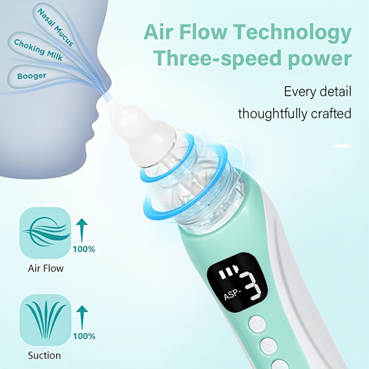 🎶 Portable Electric Nasal Suction Device with Music Function: 3 Adjustable Suction Levels, USB Charging - Ideal Gift for Friends & Family