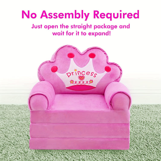 💖 Foldable Multifunctional Teenage Lounge Sofa (Pink): Plush, Washable Memory Foam Chair with Pillow and Armrests