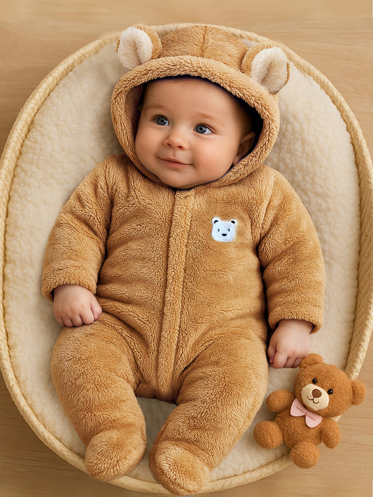 Thickened Warm Baby Boy Romper (0-9M)