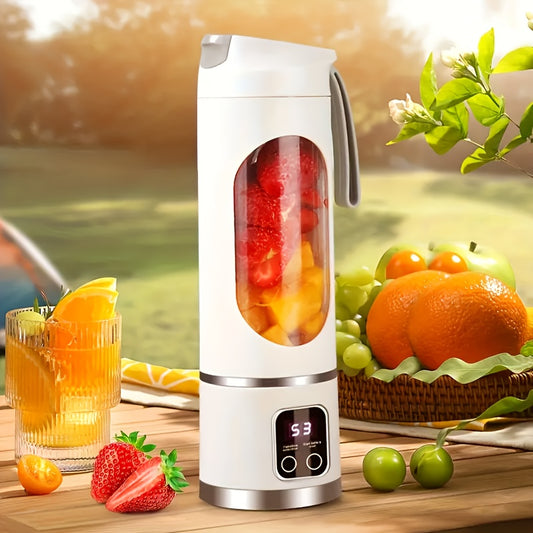 🥤 Portable Electric Blender (16.91 oz): USB Rechargeable (1500 mAh) for Easy Smoothies & Creamy Drinks (Travel/Gym)