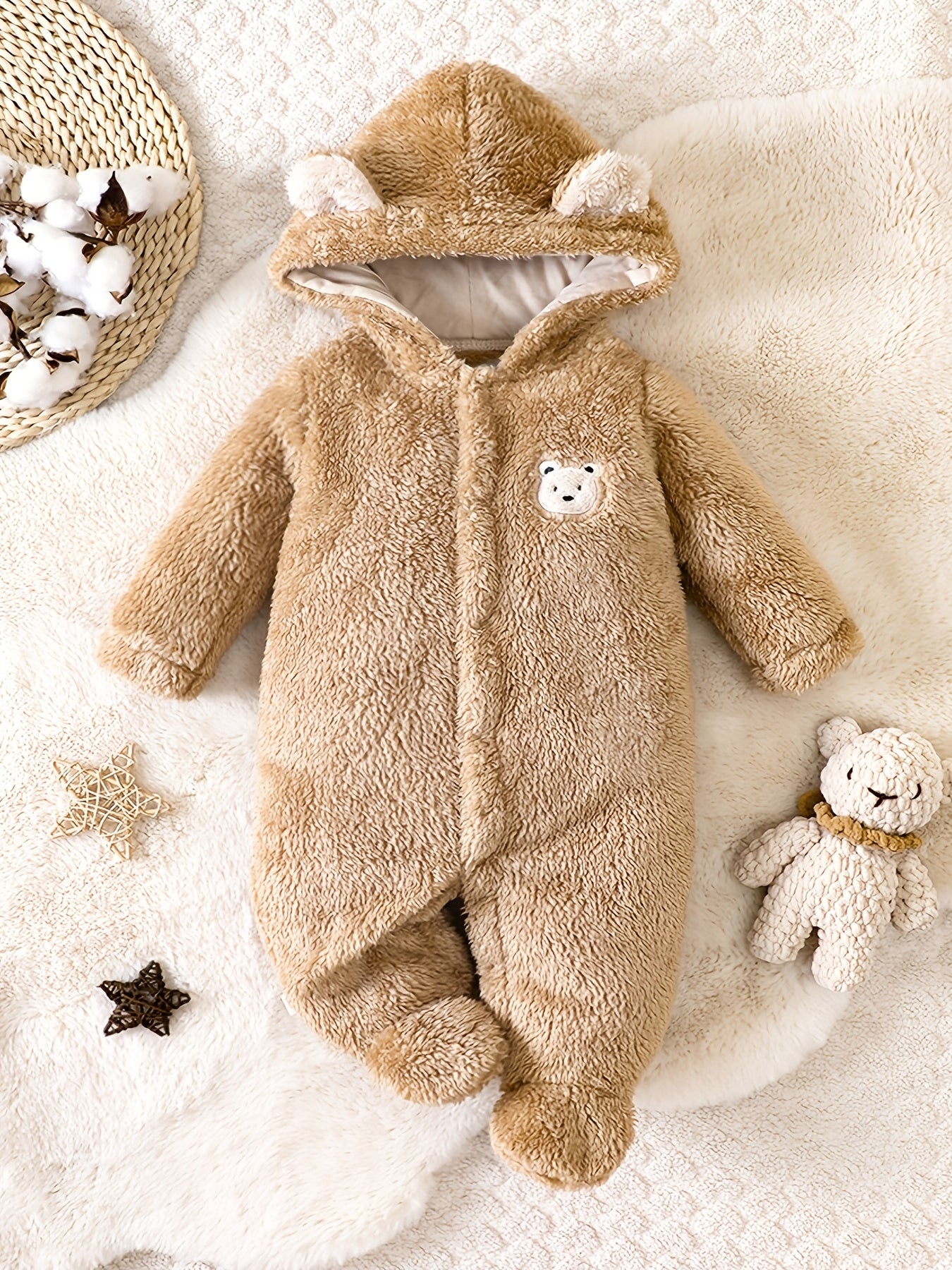 Thickened Warm Baby Boy Romper (0-9M)