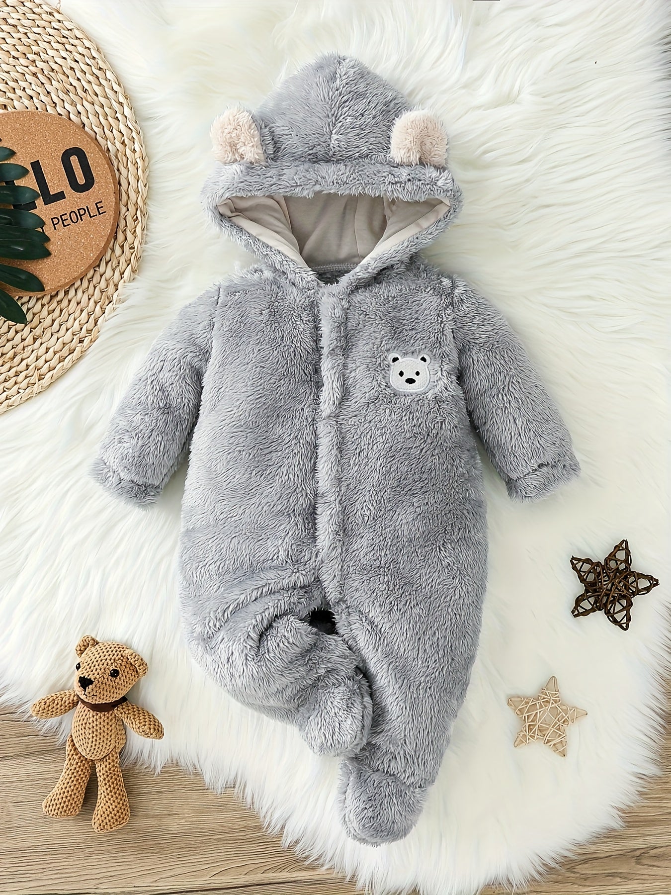 Thickened Warm Baby Boy Romper (0-9M)