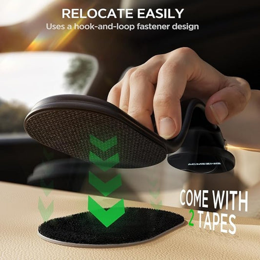 Magnetic Car Phone Holder - Removable & Bendable Long Arm Phone Mount