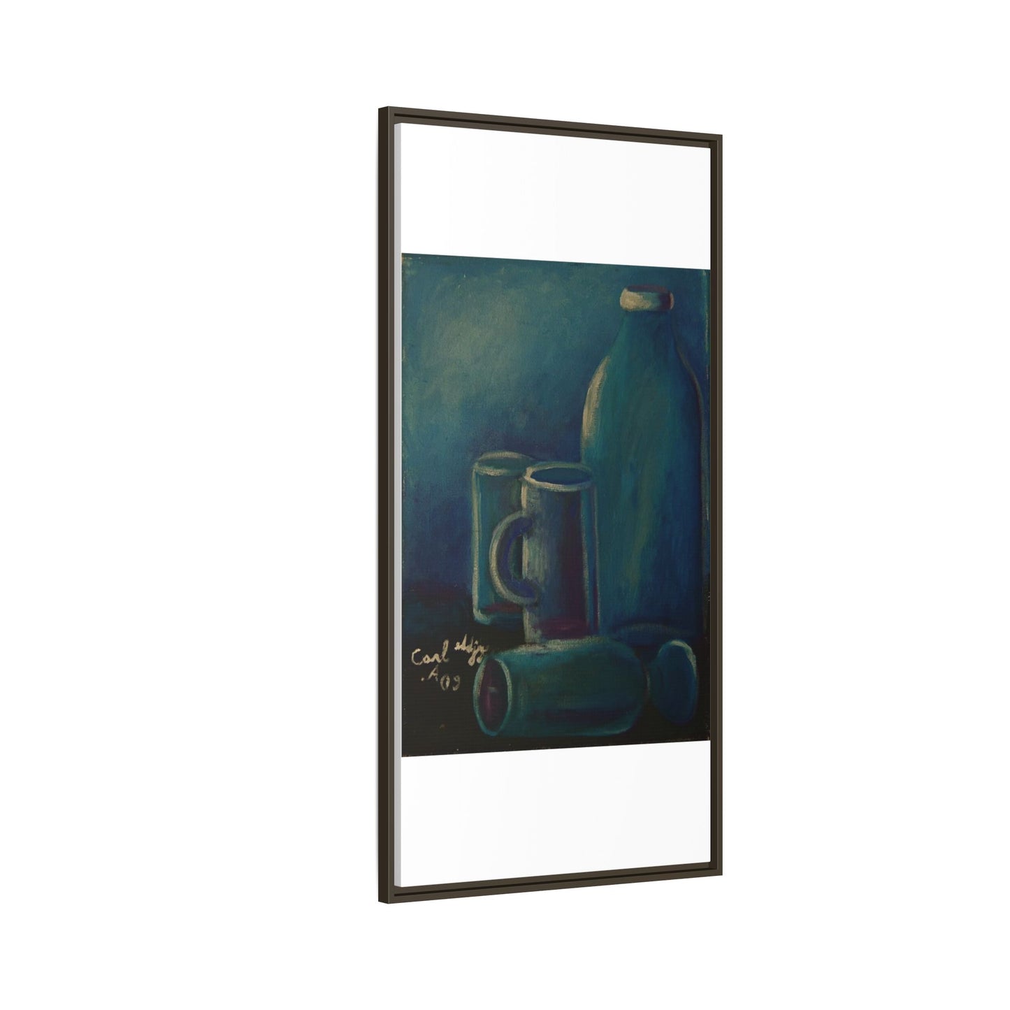 Canvas Wall Art Bottle and Glass