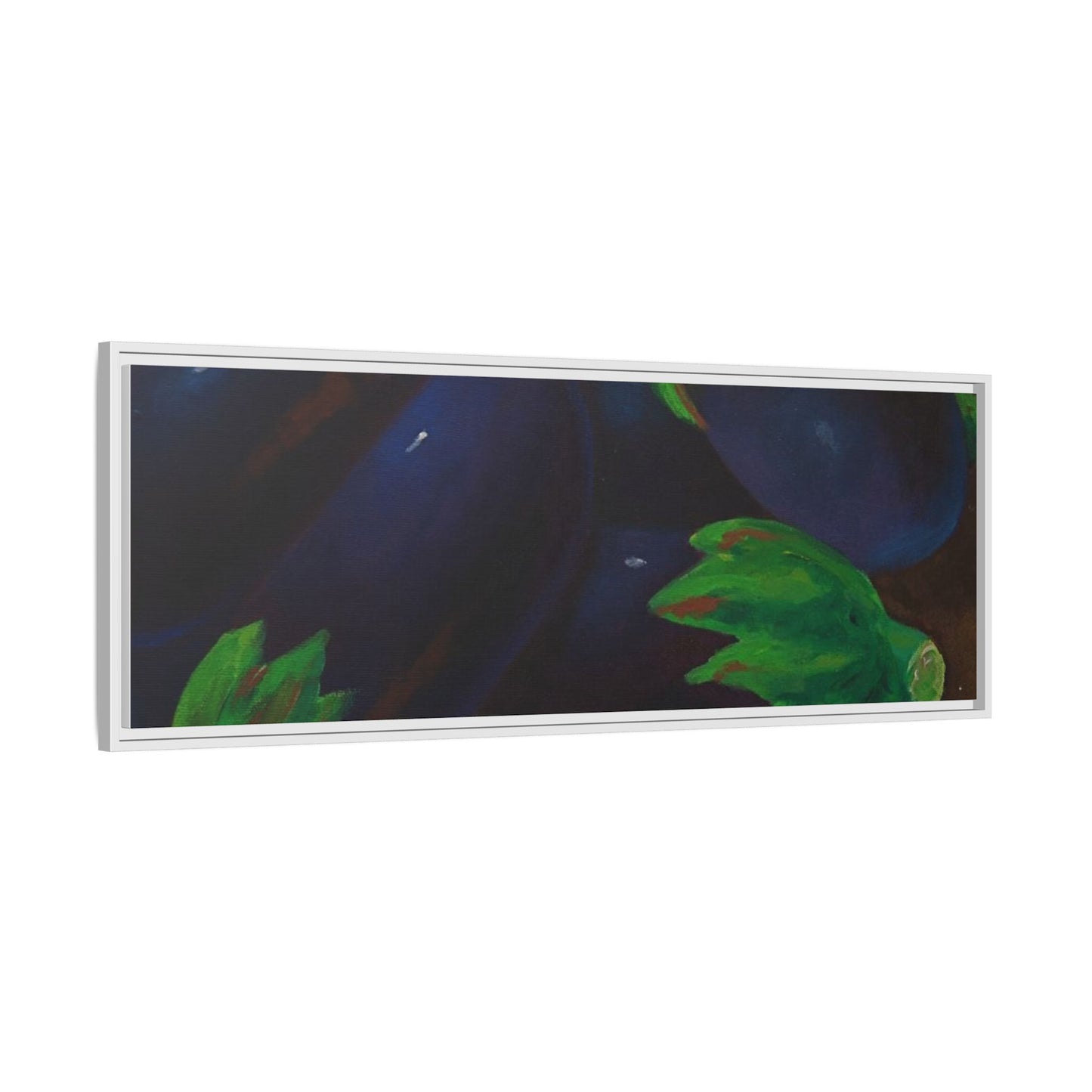 Canvas Wall Art - Tropical Eggplant Design