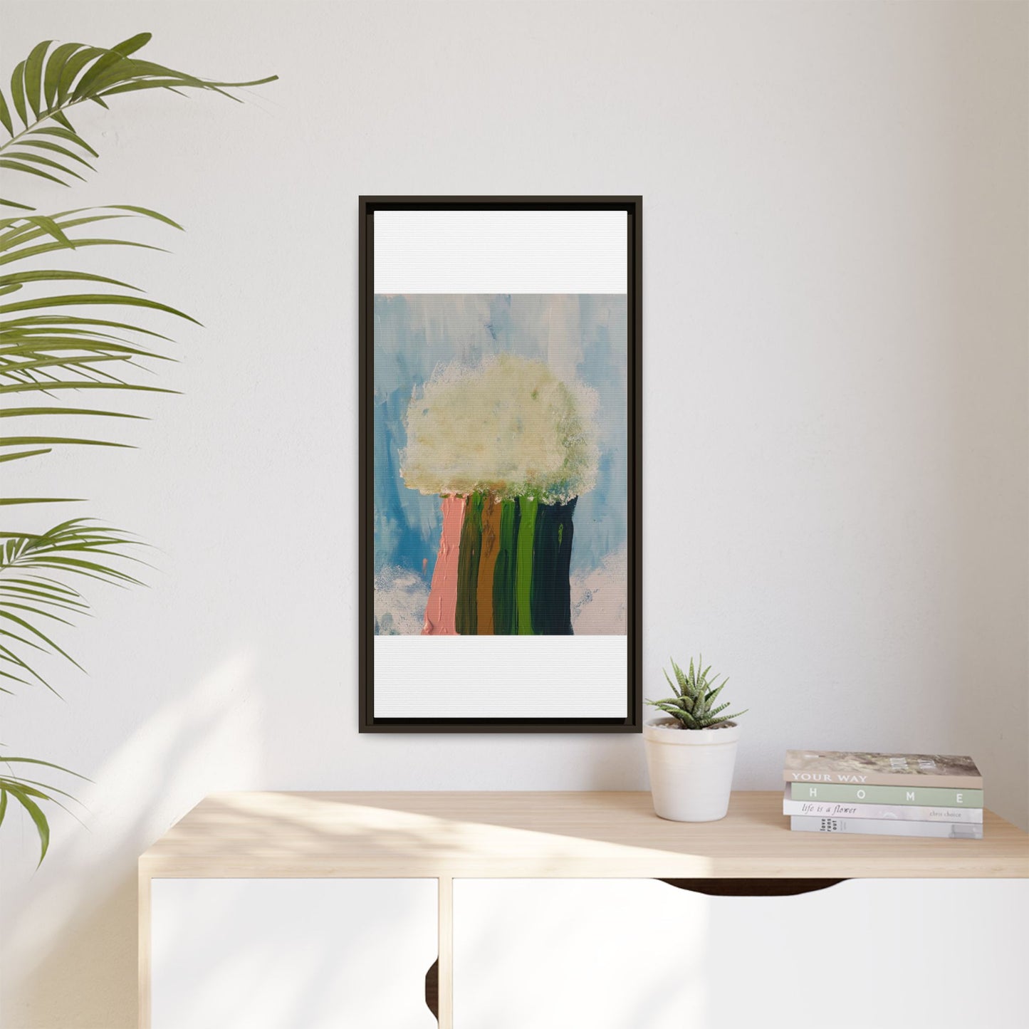 Canvas Wall Art - Cloud Dropping Rainbow