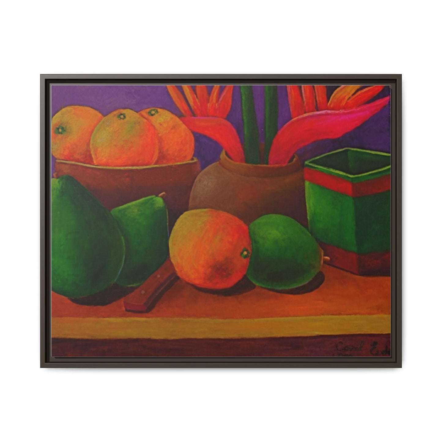 Canvas Wall Art - Tropical Fruits Design