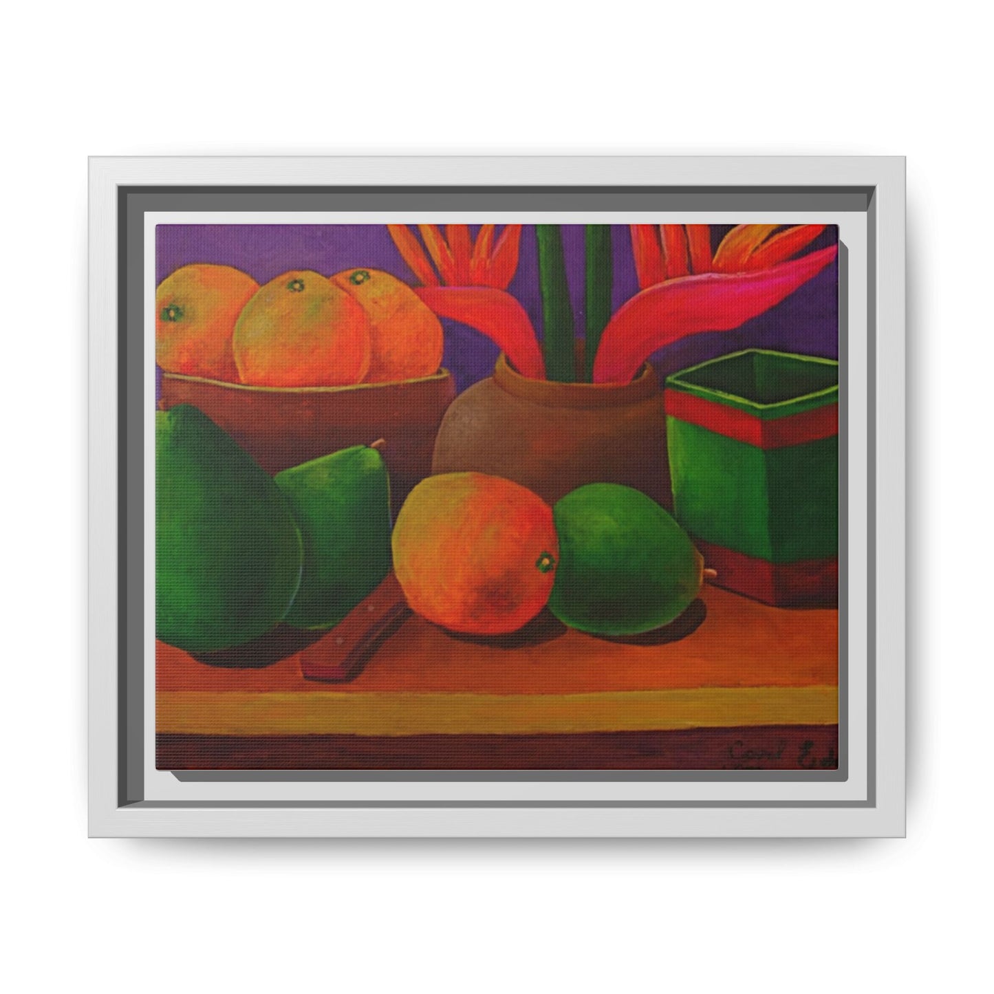 Tropical Fruits Canvas Wrap