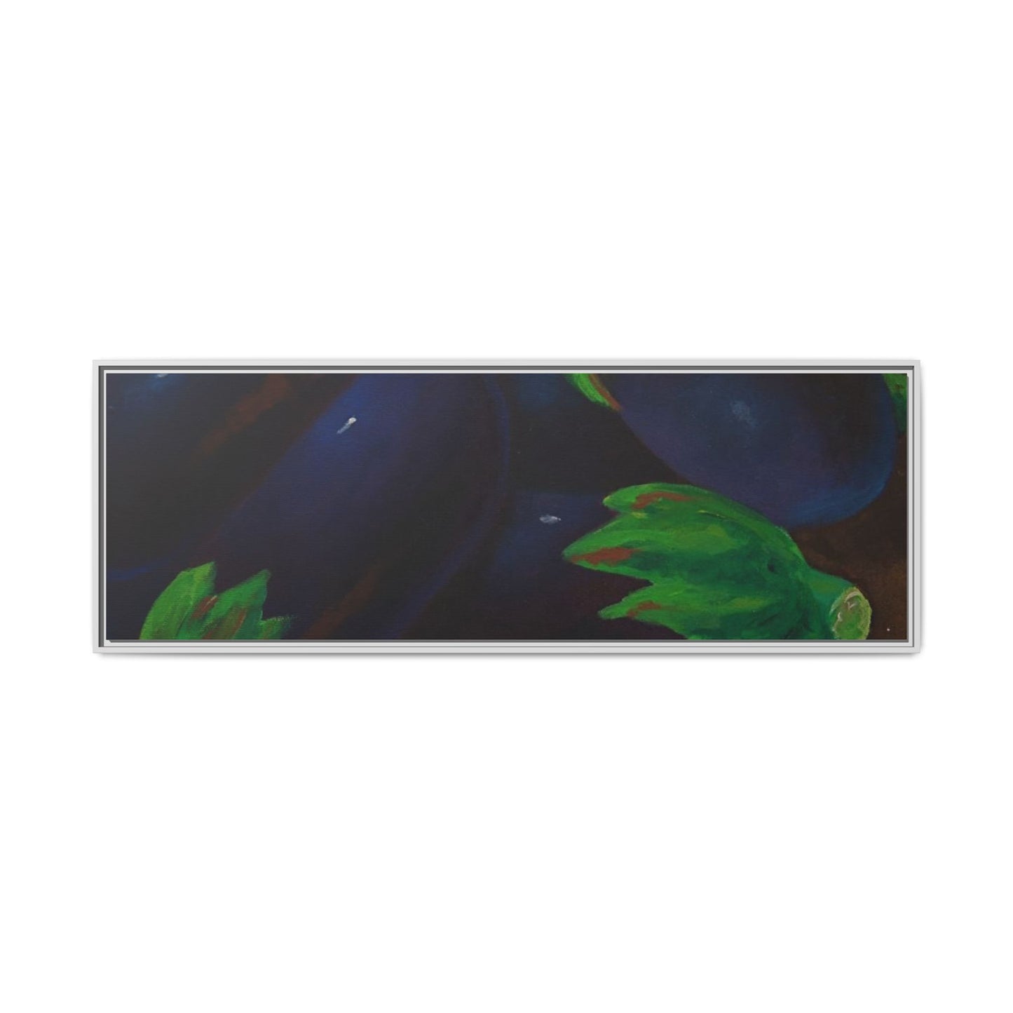 Canvas Wall Art - Tropical Eggplant Design