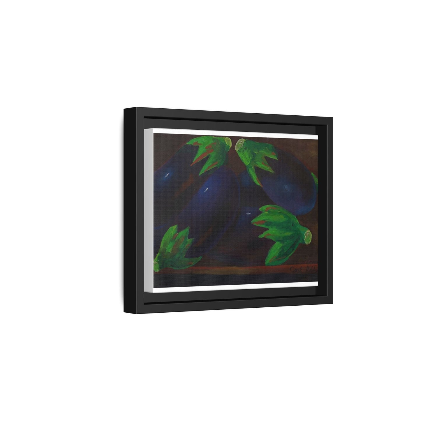 Canvas Wall Art - Tropical Eggplant Design