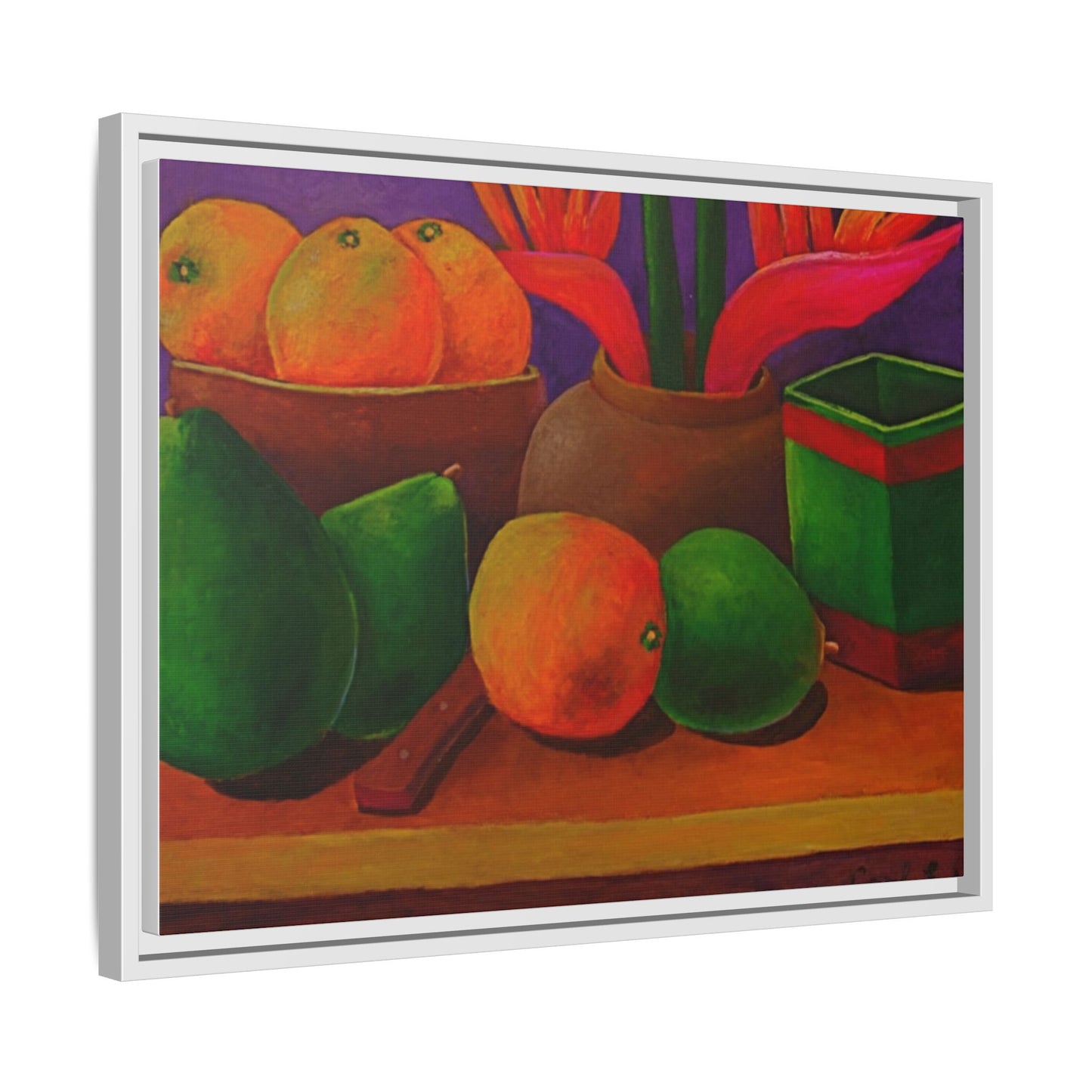 Canvas Wall Art - Tropical Fruits Design