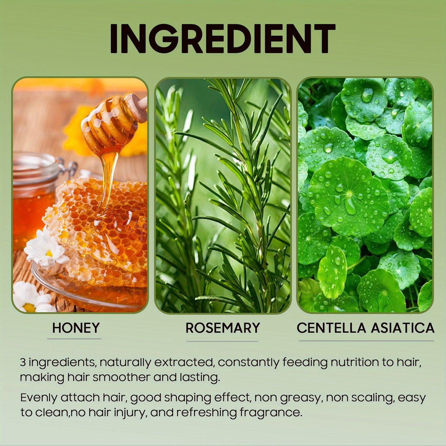 Rosemary Mint Strengthening Hair Cream & Hydration Mask (8oz)