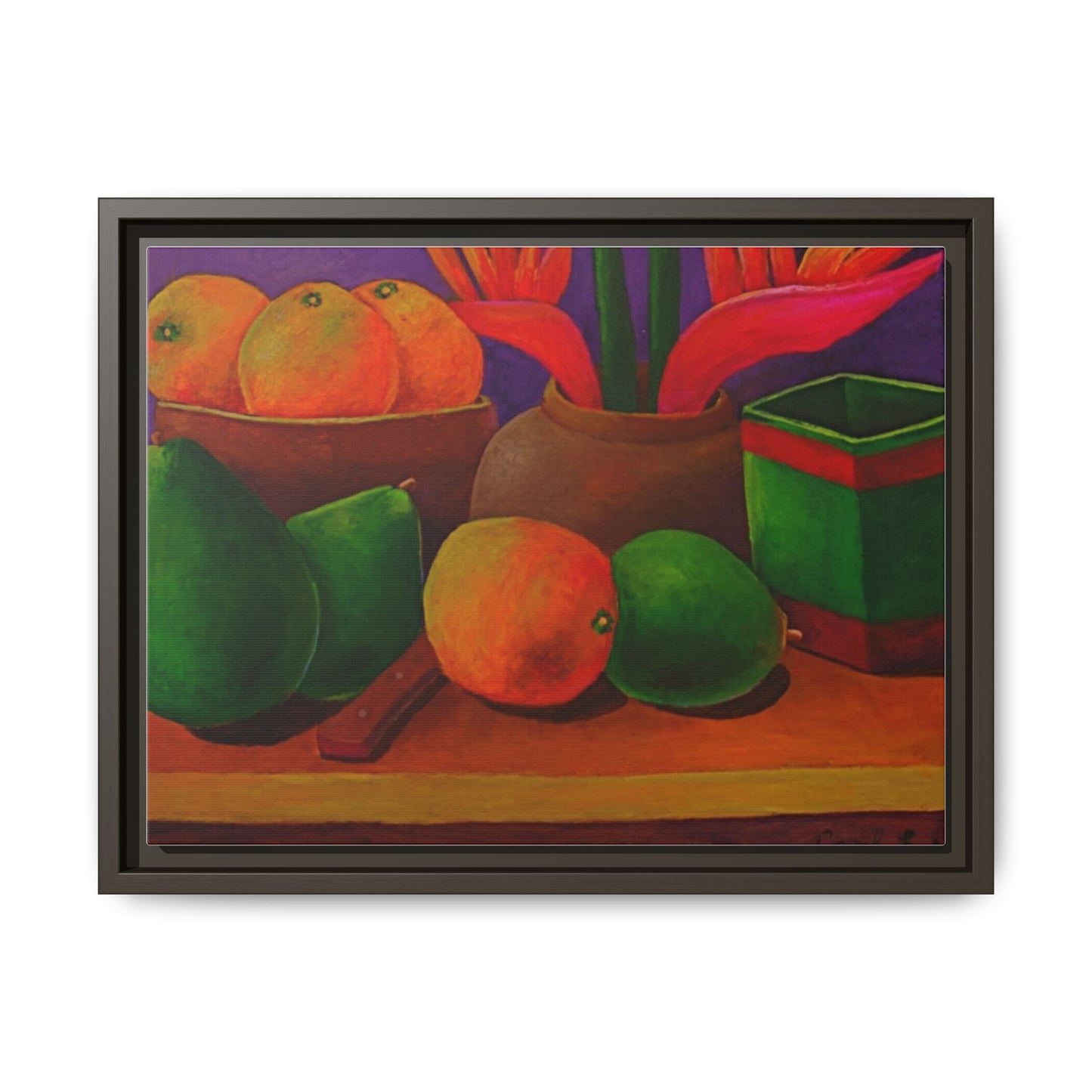 Canvas Wall Art - Tropical Fruits Design