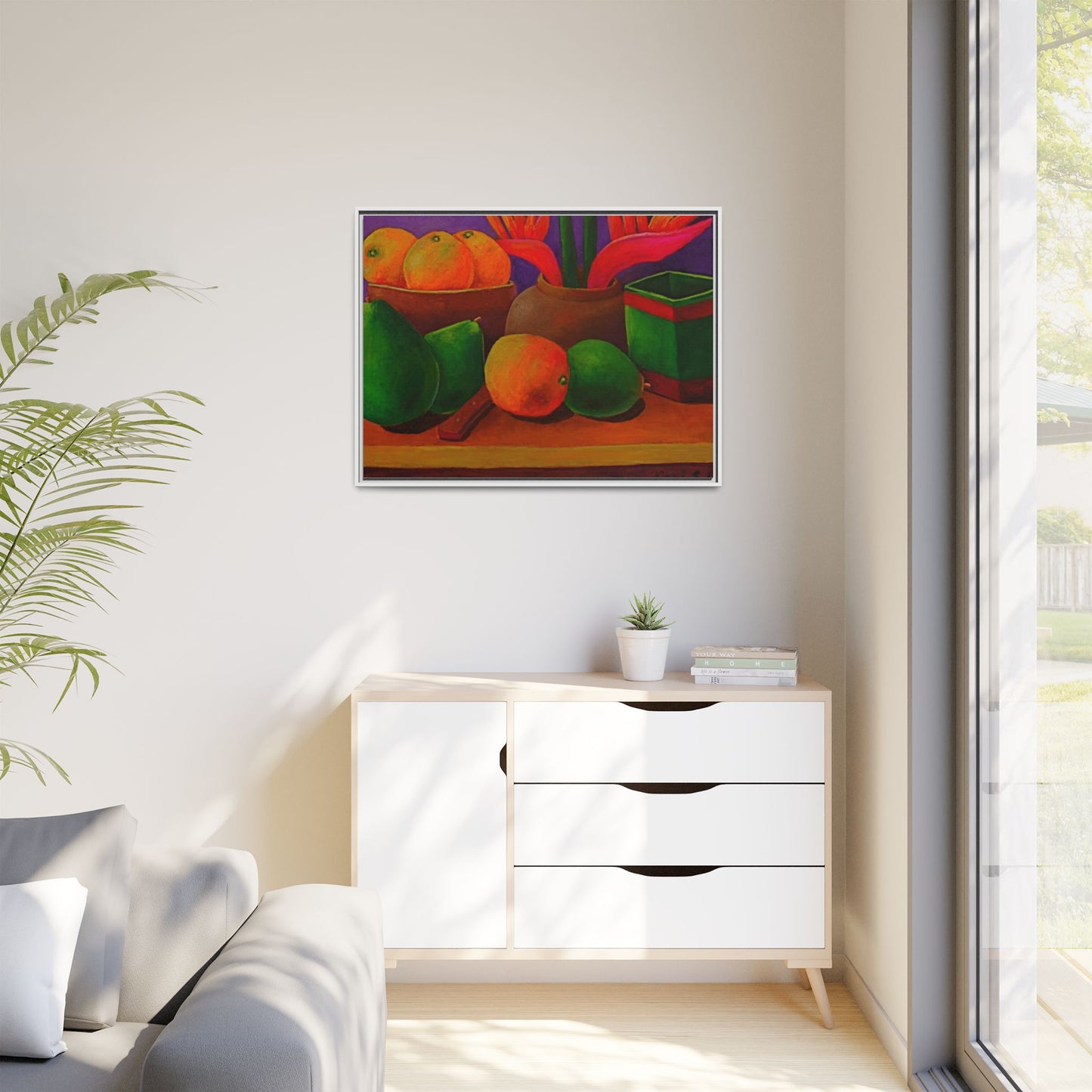 Canvas Wall Art - Tropical Fruits Design