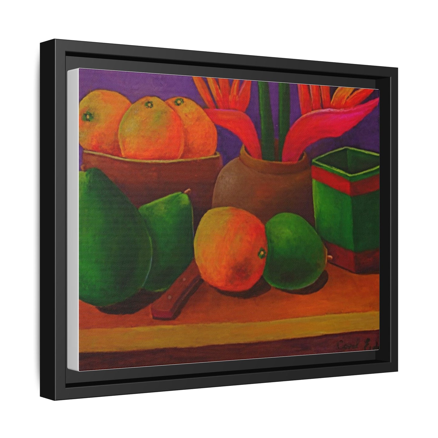 Canvas Wall Art - Tropical Fruits Design