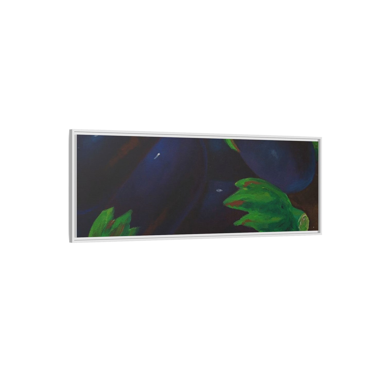 Canvas Wall Art - Tropical Eggplant Design