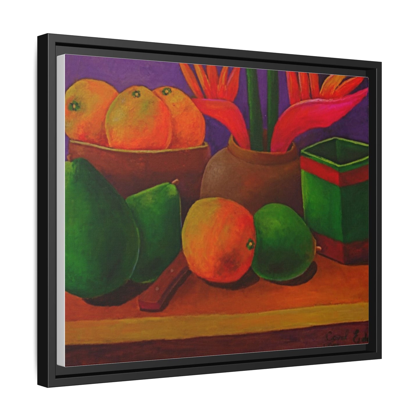 Canvas Wall Art - Tropical Fruits Design