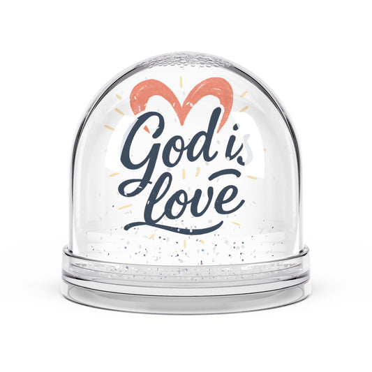 God is Love Snow Globe, Religious Home Decor, Heartwarming Gift, Keepsake for Weddings, Christian Holidays, Decoration