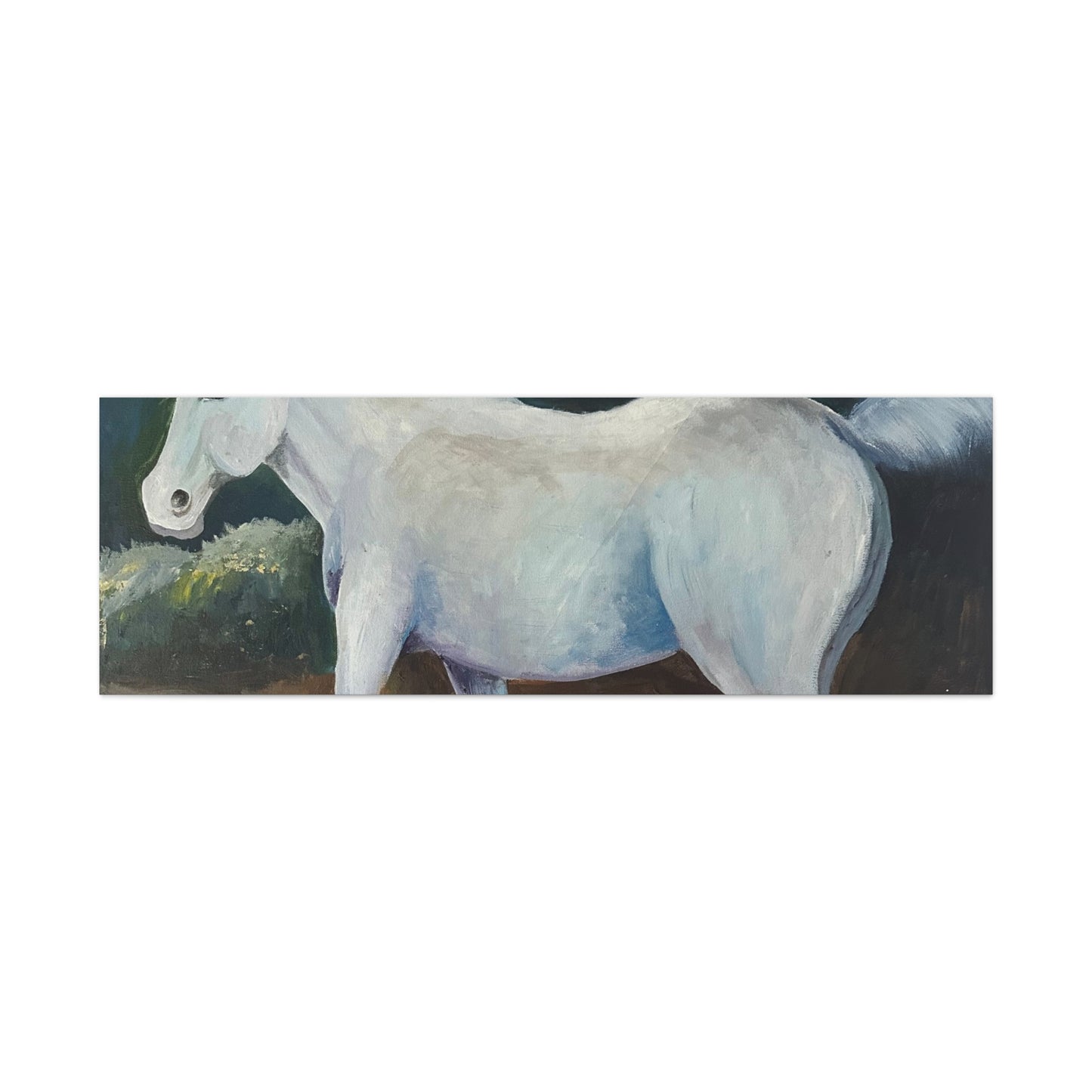 Canvas Art Print - White Horse