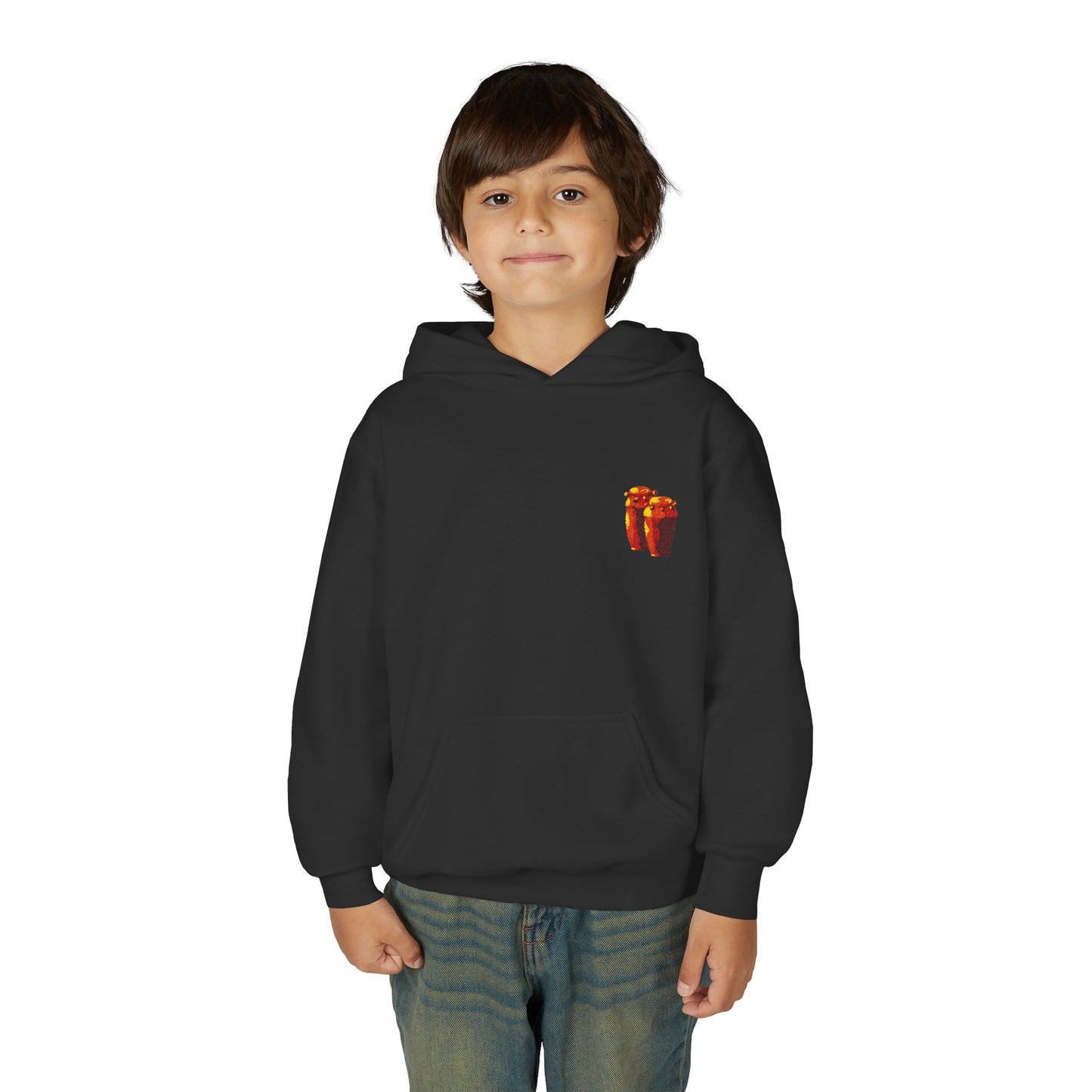Youth Heavy Blend Hooded Sweatshirt with Artistic Design, Cozy Sweatshirt for Teens, Perfect for Back to School, Gifts for Young [...]