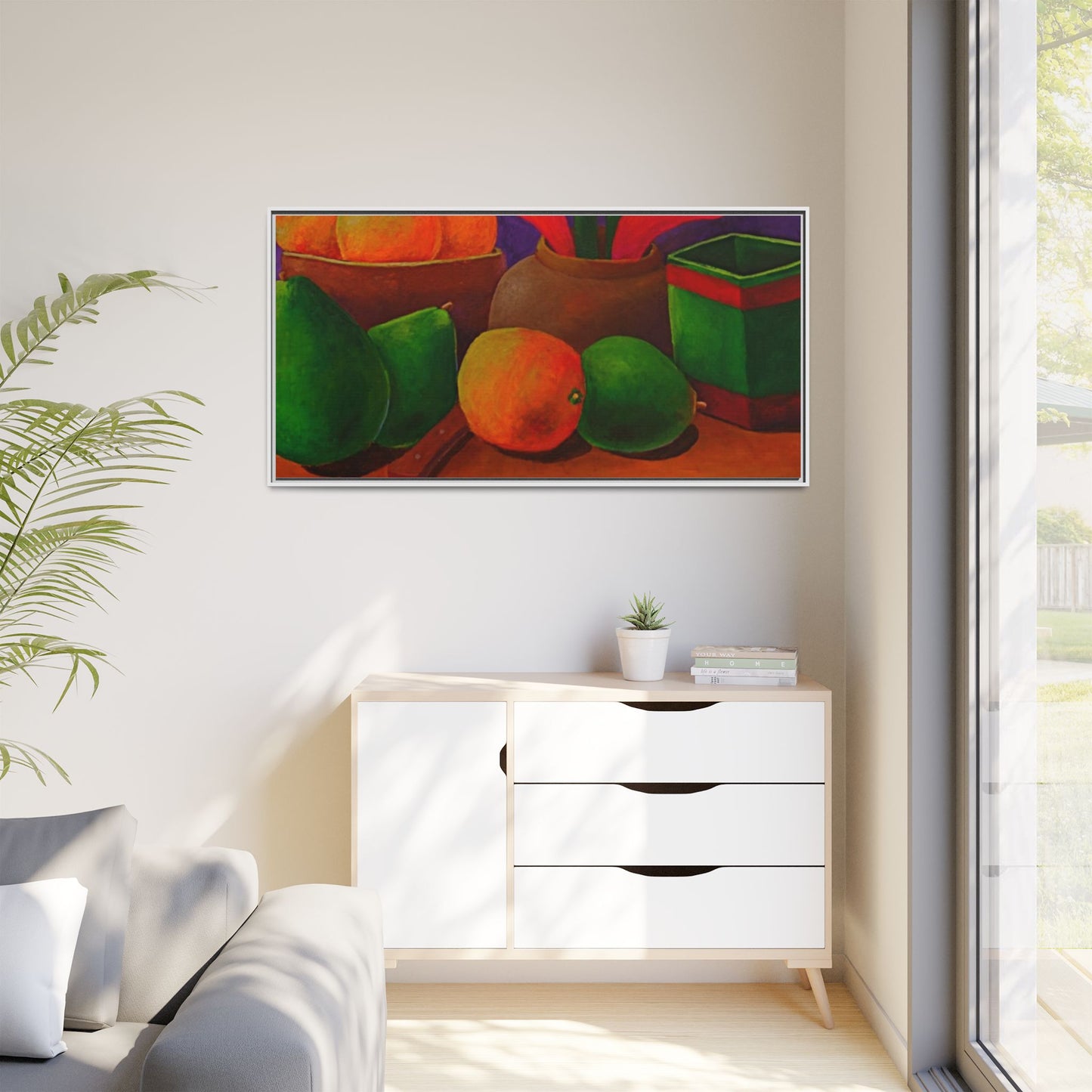 Canvas Wall Art - Tropical Fruits Design
