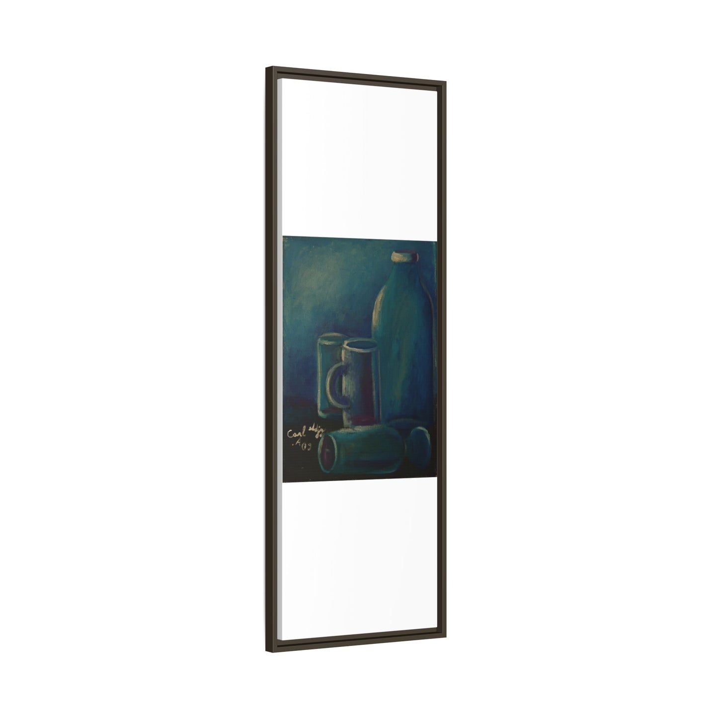 Canvas Wall Art Bottle and Glass