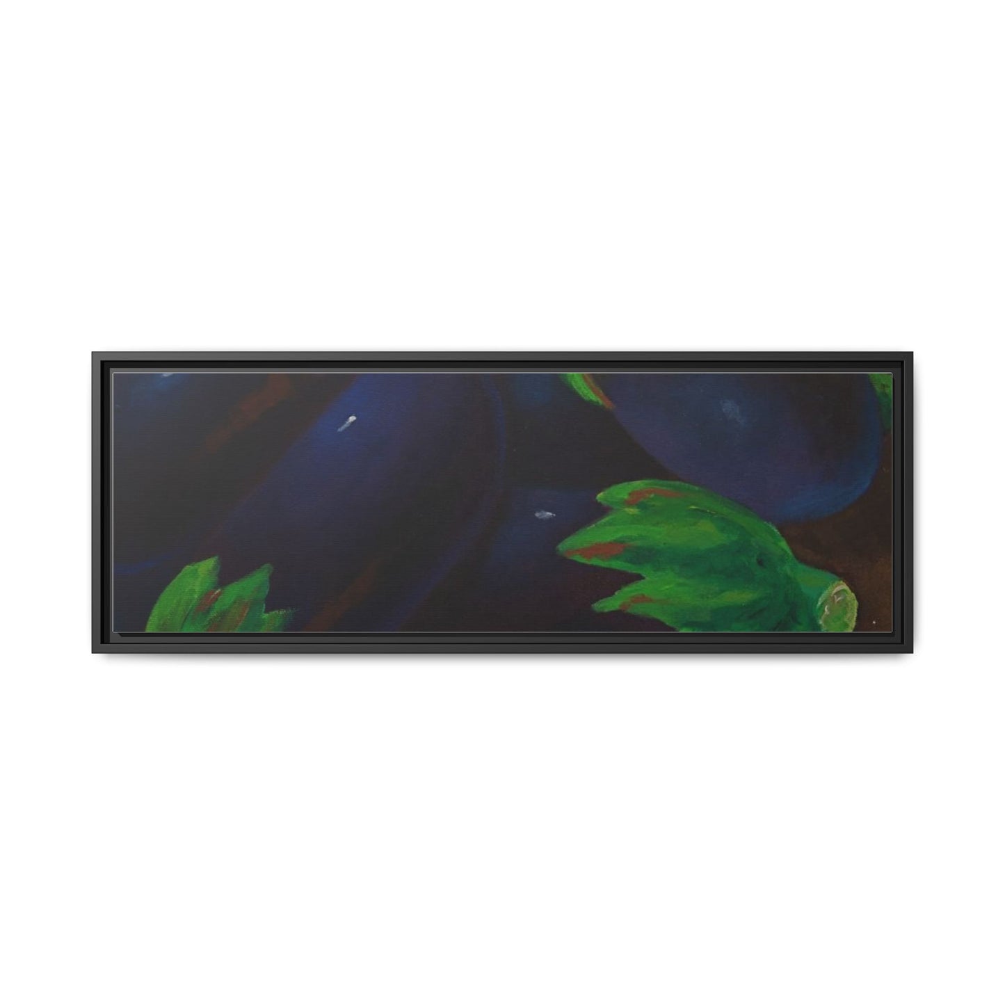 Canvas Wall Art - Tropical Eggplant Design