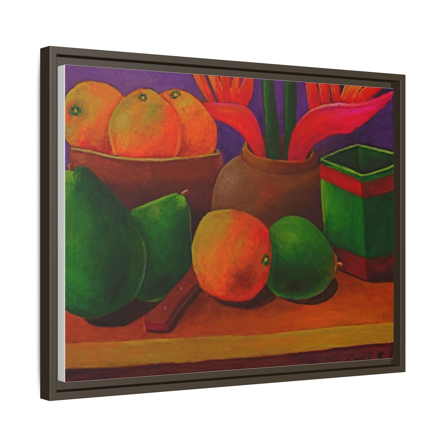 Tropical Fruits Canvas Wrap