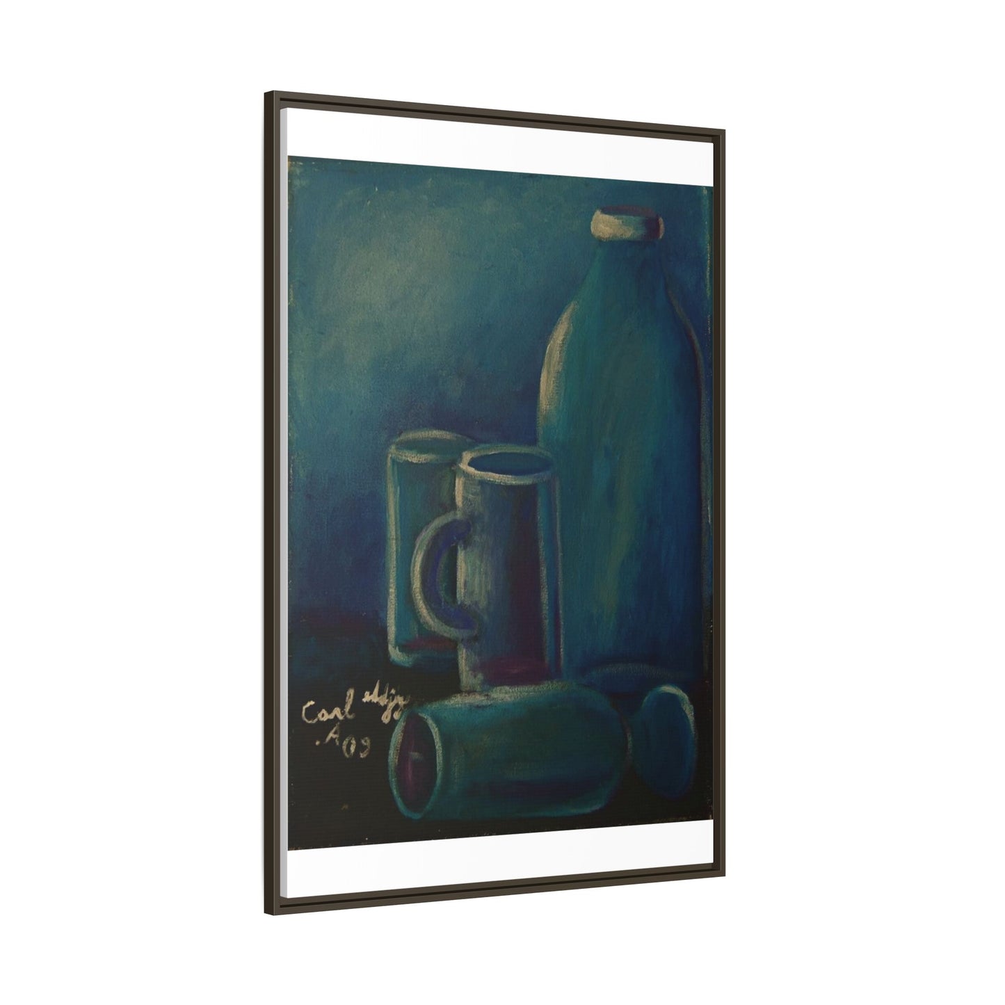 Canvas Wall Art Bottle and Glass