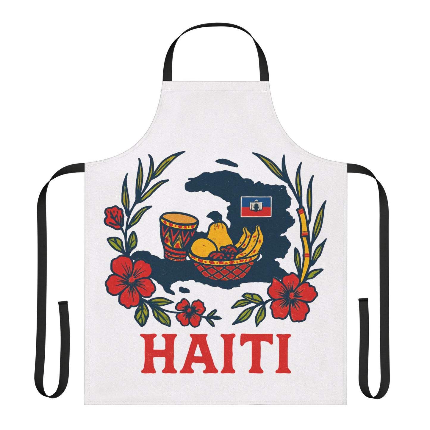 Apron, Haiti 5-Color Straps Kitchen Cooking Cover Gift Idea