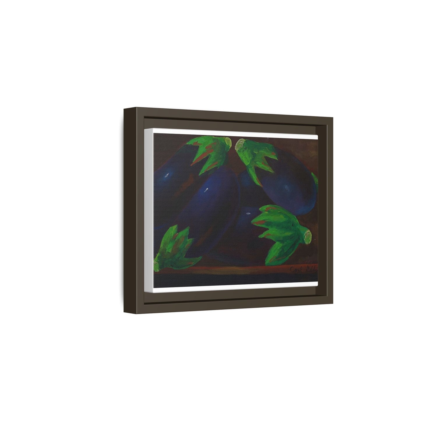 Canvas Wall Art - Tropical Eggplant Design