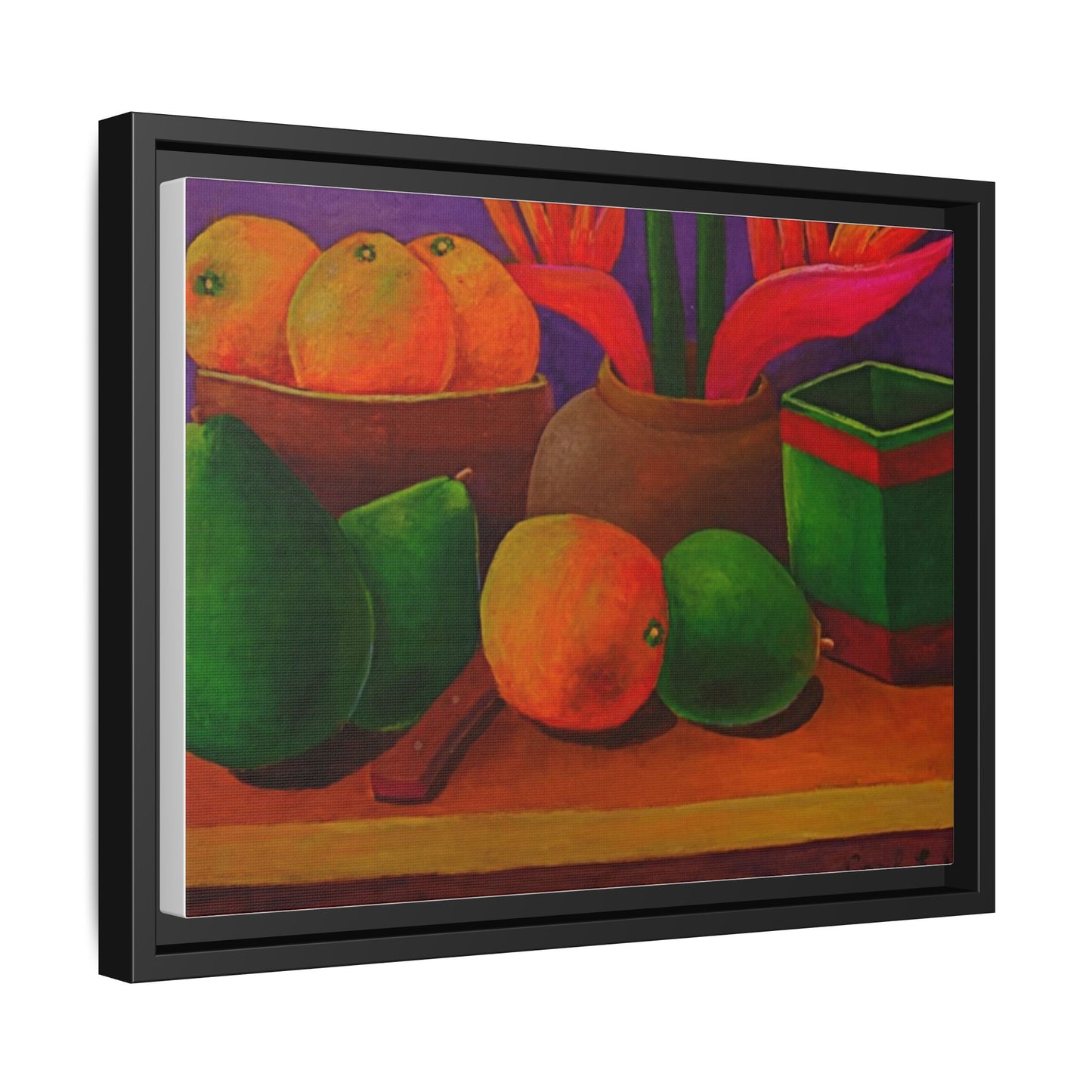 Canvas Wall Art - Tropical Fruits Design