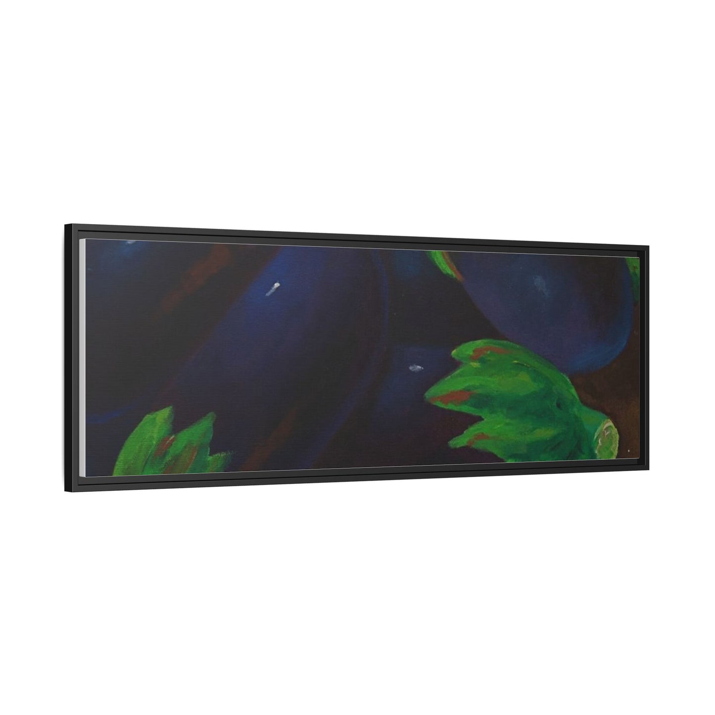 Canvas Wall Art - Tropical Eggplant Design