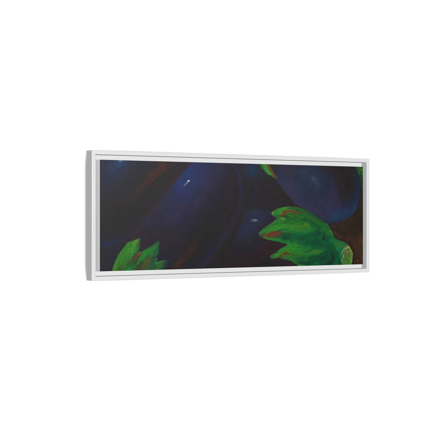 Canvas Wall Art - Tropical Eggplant Design