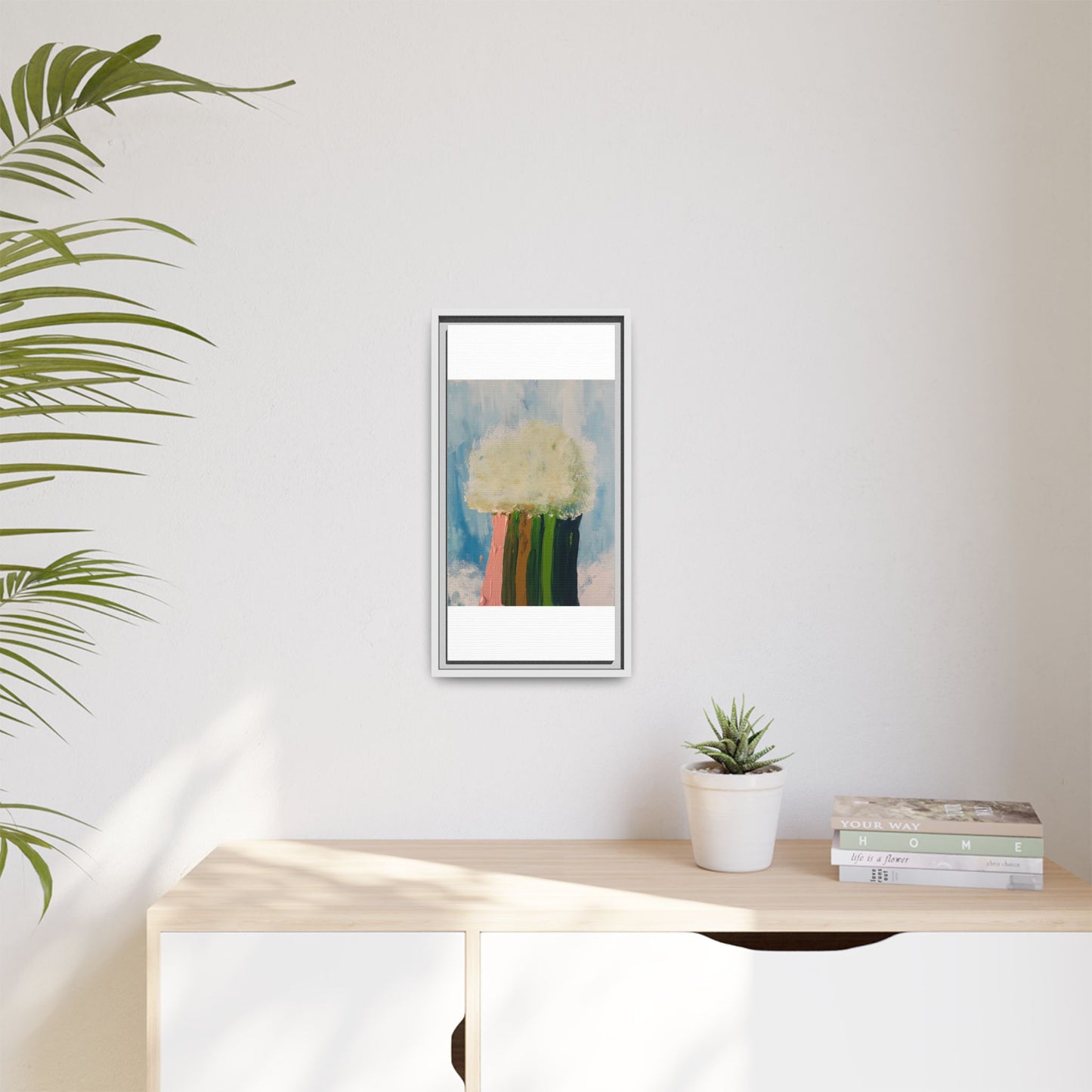 Canvas Wall Art - Cloud Dropping Rainbow